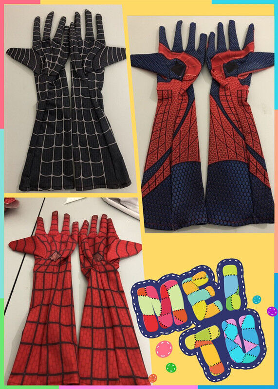 Increíble Spider-Man Guantes Hasta el Codo Spiderman Disfraz Juegos con disfraces Accesorios de Halloween