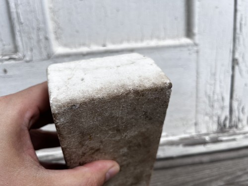 Antik geschnitzter Marmorblock Vögel Gedenkstein AAFA Volkskunst Türstopper 1800er - Bild 22 von 22