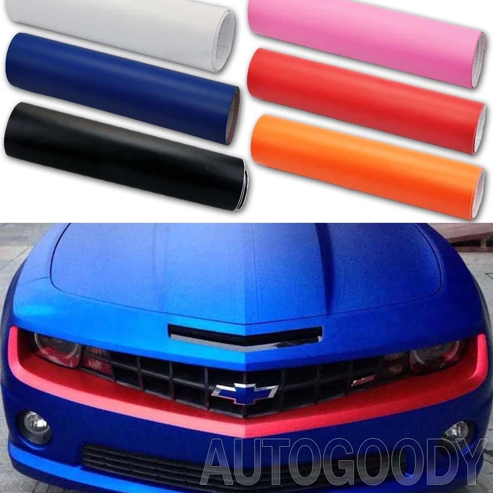 Película de vinilo color plano mate envoltura calcomanía calcomanía liberación de aire sin burbujas Foto 3 de 4