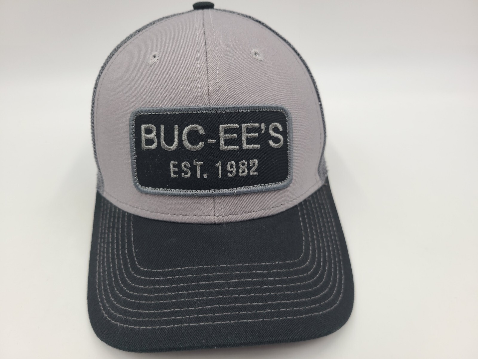 Buc-ees Gas Station Est 1982 Mesh Trucker Snapback Hat Cap Men Women Gray Black
