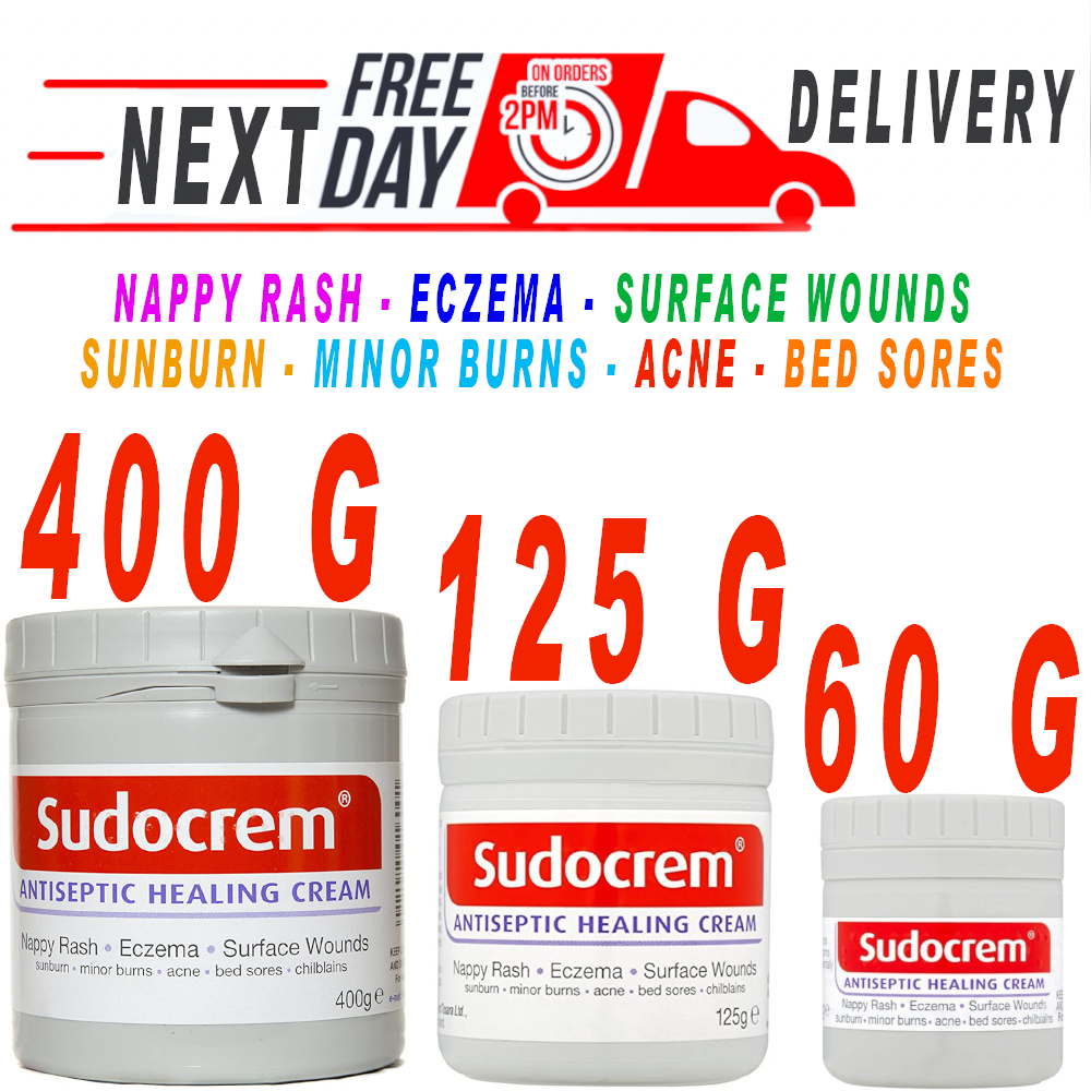 Sudocrem Antiseptic Healing Cream Nappy Rash Eczema 400g 125g