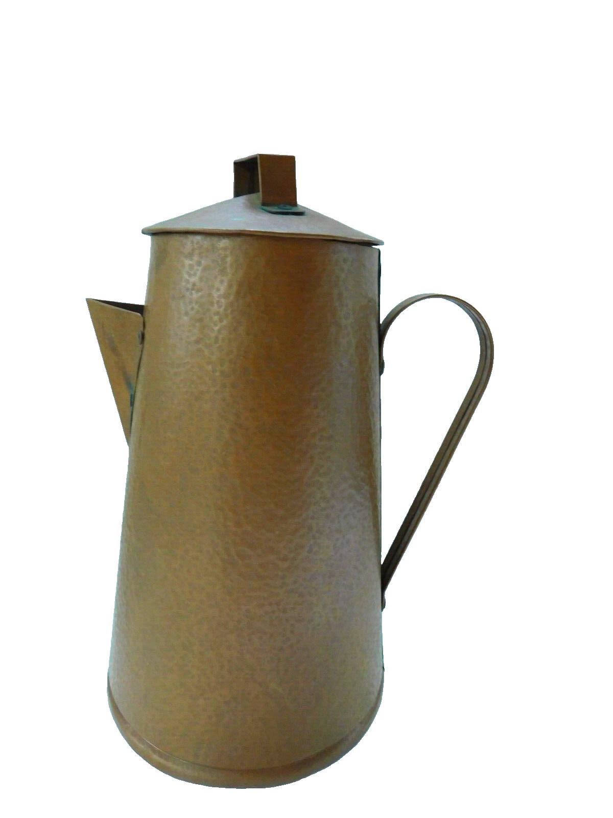 Vintage Hammered Copper 11" Coffee Pot Farmhouse or Cottage Style