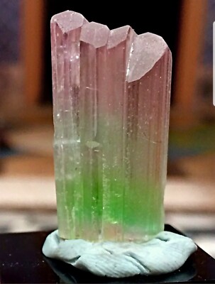 53 cts Rare Formation of 4 Terminations in a Single Tourmaline Crystal