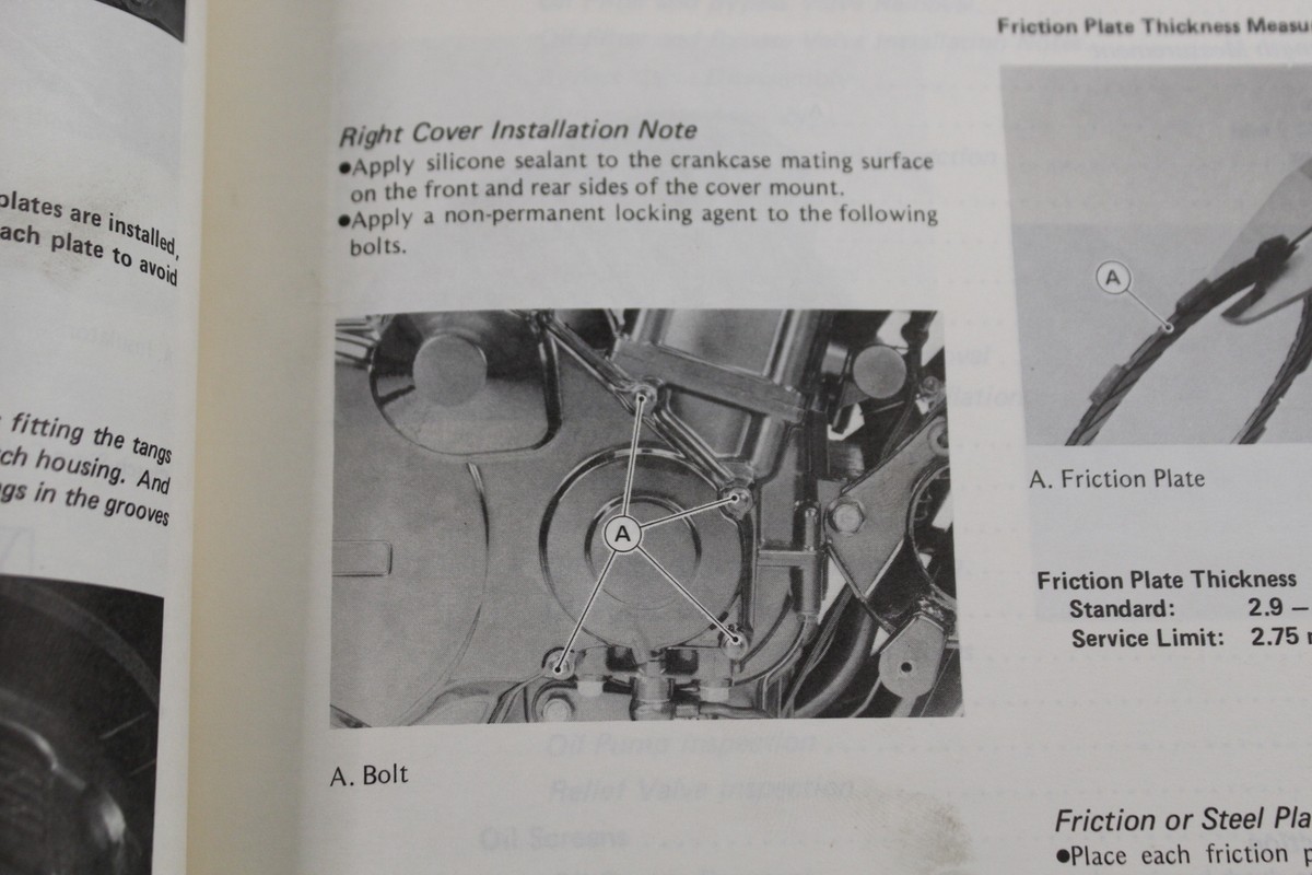 NOS OEM Factory Service Manual Kawasaki 1984-1987 ZX900