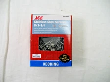 ACE Hardware 8 x 1-1/4 SS Decking Screws T-20 drive drilling point 1# w/ bit