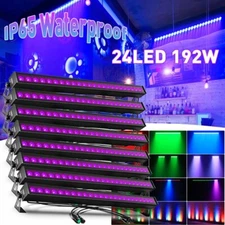 Waterproof RGB Wall Wash Light Bar 24LED DMX Stage DJ Beam Lighting Disco Effect