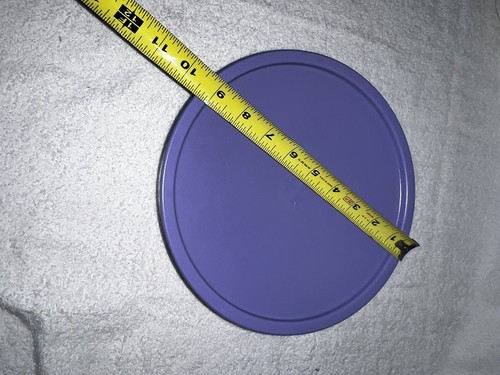 TUPPERWARE UMBRELLA Decor One Touch 9 1/2 Cup Cookie CANISTER Purple Seal Exc - Picture 7 of 17