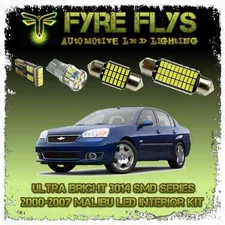 White LED interior lights package kit for 00-07 Malibu 10 pcs 3014 series SMD