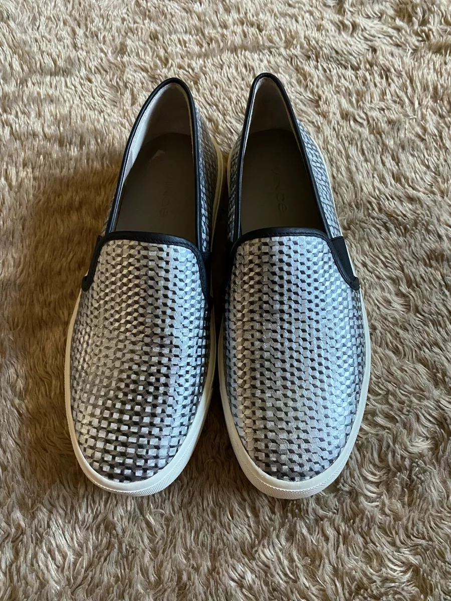 Vince Blair Metallic Slip-On Sneakers | Neiman Marcus