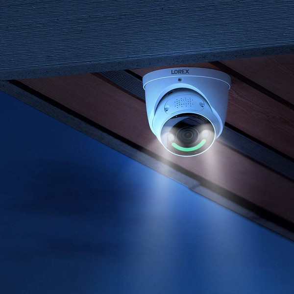 Alternate view of Lorex 4k+ Ultra 12mp Smart Security Lighting Deterrence Dome Poe Wired