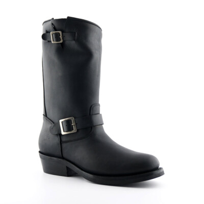 Grinders Rebel Engineer Dress Sole 11 Inch Leather Black Boots
