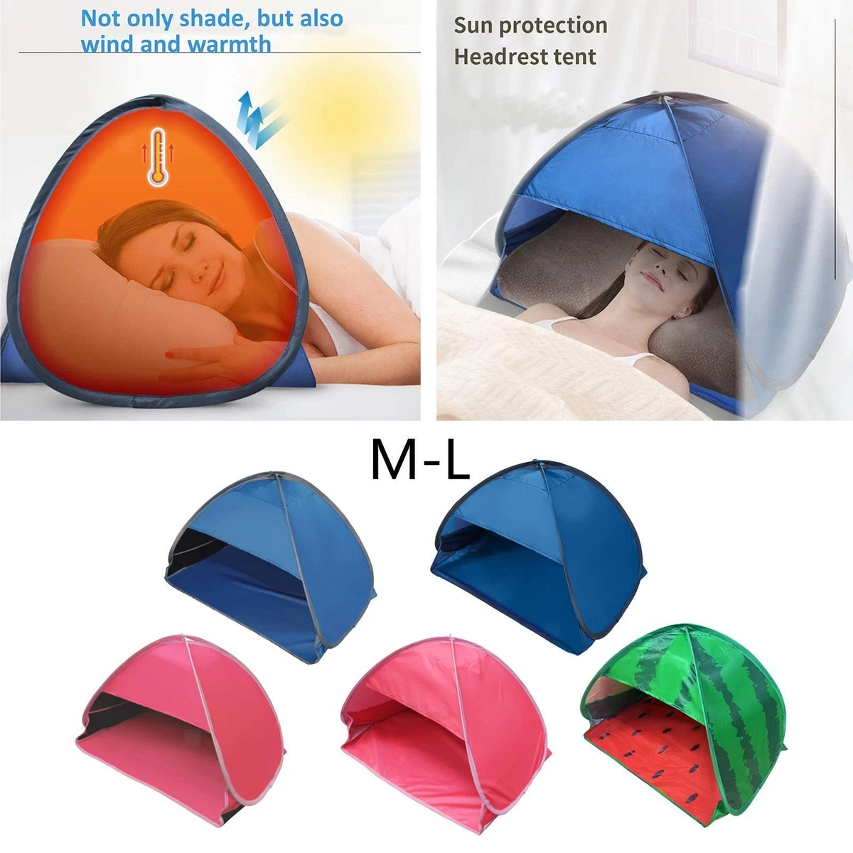 Tente De Plage Familiale 4-6 Personnes UPF50+ – Abri Solaire Portable (neuve, Couleur Bleue)