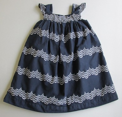 navy and white sundress