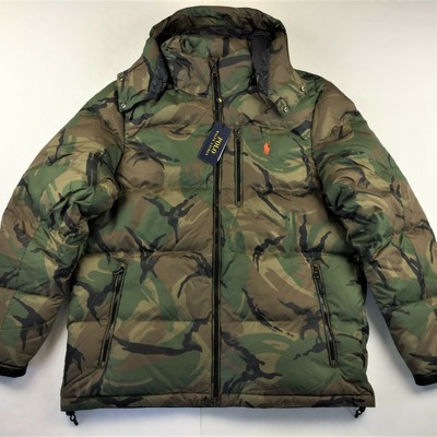 camouflage down coat
