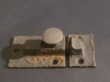 Antique Small 1 3/8" x 1-3/4" Spring Loaded Cabinet Door Latch  Catch B 