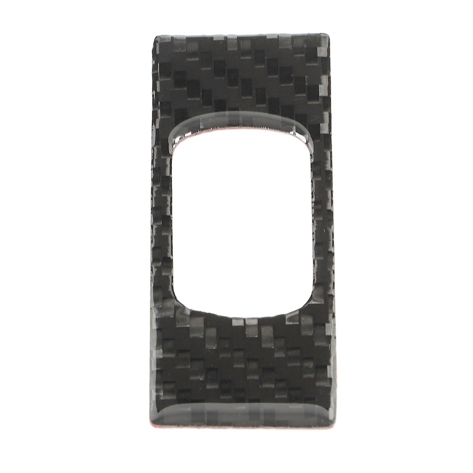Carbon Fiber Emergency Light Switch Button Cover Trim Car Accessories