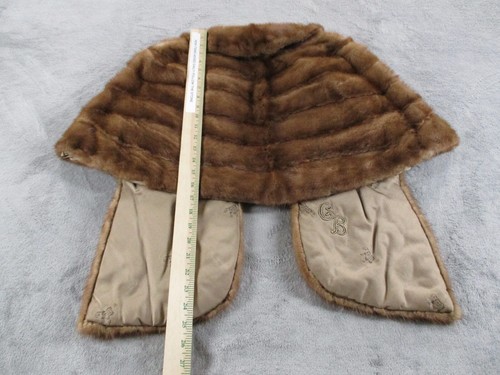 Chaqueta de Colección Martin's Para Mujer Piel de Visón Estola Capa Chal Clásica Suave Marrón Usada en Excelente Condición - Imagen 7 de 10