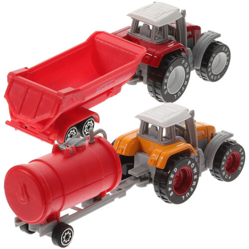 2 Pcs Traktormodell Auto Babyspielzeugauto Kleinkind - Bild 1 von 16