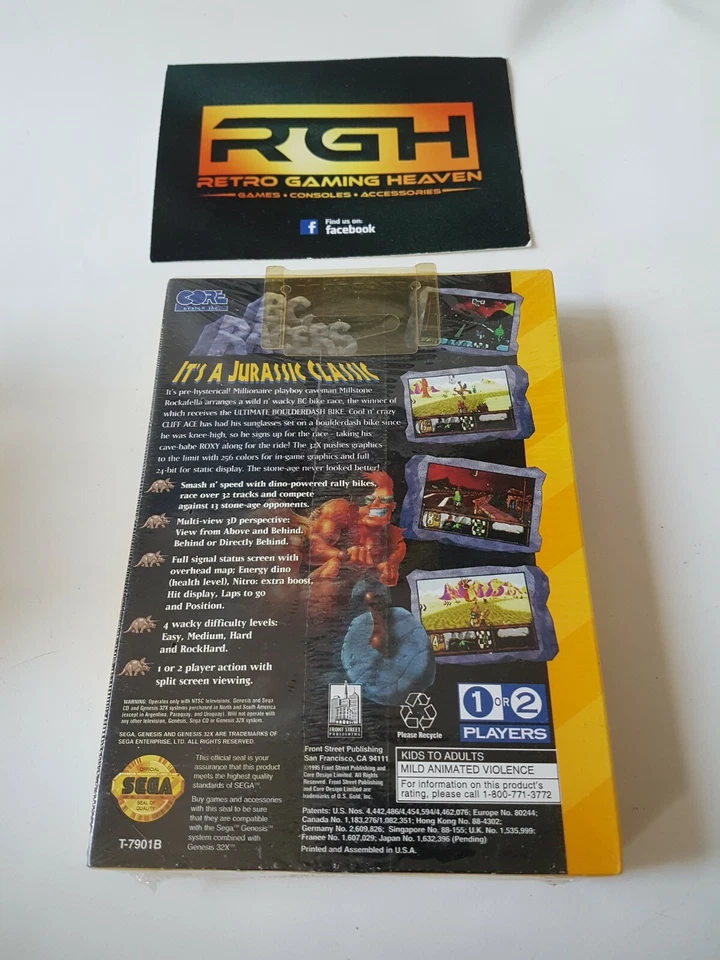B.C. RACERS GAME SEGA GENESIS USA 32X / MEGA DRIVE BRAND NEW SEALED - Image 2 of 4