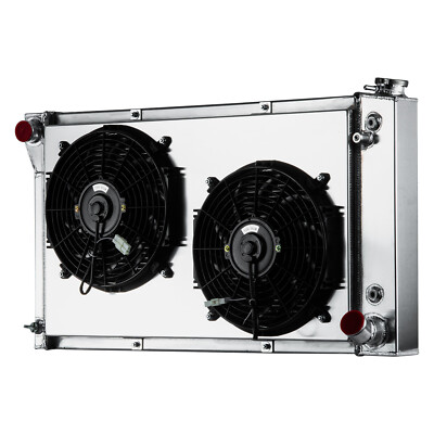 4 Row Radiator+Shroud Fan For 1967-1972 Chevy C/K C10/C20/C30 K10 K20 K30.Blazer