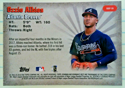 OZZIE ALBIES RC 2018 Bowman