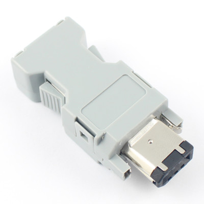 1Pcs Firewire IEEE 1394 Female 6 Pin Position Solder Plug Connector For Cable