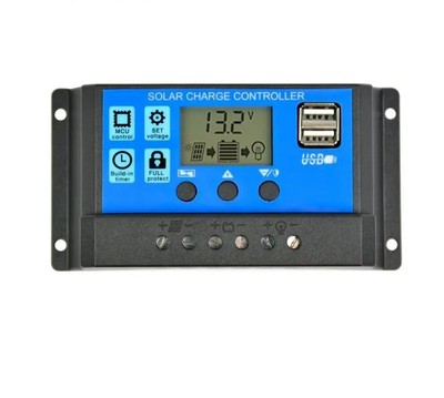 Universal Automatic Solar Panels Controller 12V 24V USB 5V Charging LCD Displays