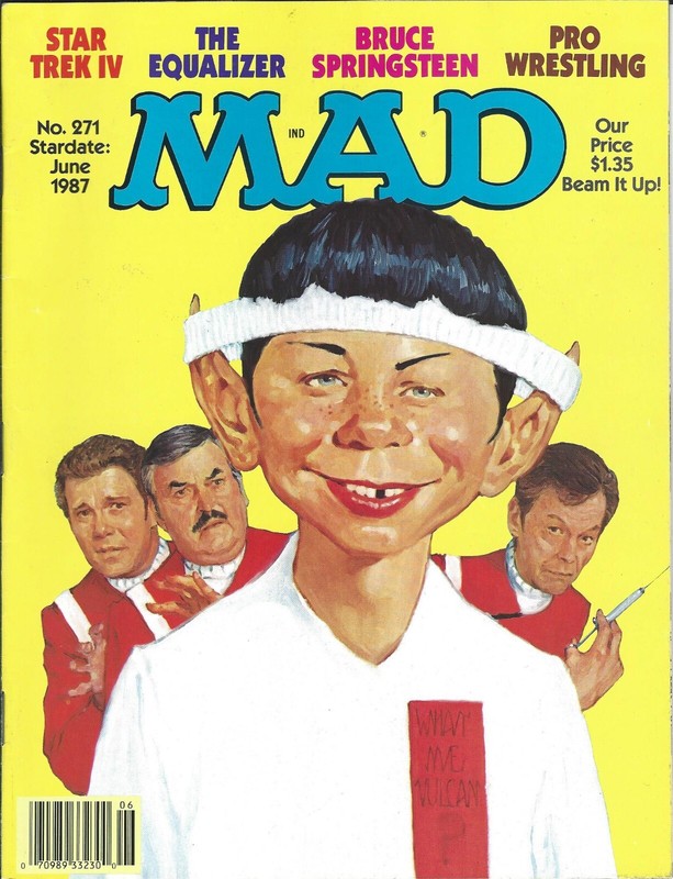 MAD MAGAZINE Issue # 271 June 87 - Star Trek IV-The Equalizer-Bruce Springsteen