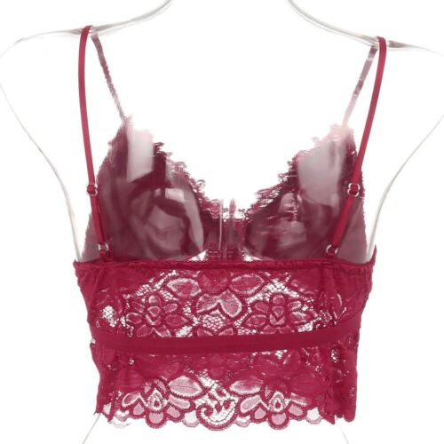 UKA Women's Sexy Lace Bustier Crop Top Ladies Bra Vest Bralet Camisole Tank Tops - Picture 7 of 30