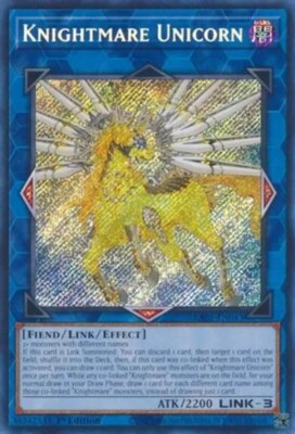 x1 Knightmare Unicorn - RA01-EN043 - Secret Rare - 1st Edition Yu-Gi-Oh! M/NM