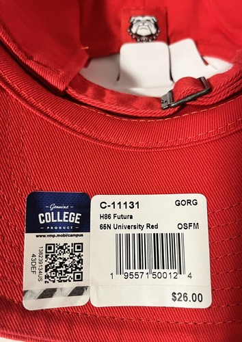 Nike Georgia Bulldogs Hat Heritage86 Red Sideline Strapback Cap Adjustable UGA - Picture 5 of 5