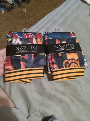 Naruto Shippuden 2 Pack Men's Small Bioworld Boxer Briefs Manga Anime Comic