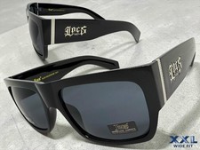 Biker Hardcore Gangster Hip Hop LOCS SUNGLASSES XXL Frame For Big Wide Fat Heads