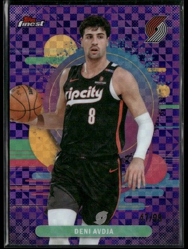 2025-26 Topps Finest Deni Avdija Purple Xfractor /99 Blazers