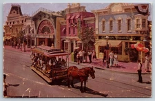 CA, Disneyland, Upjohn Pharmacy, Main Street, Vintage Postcard