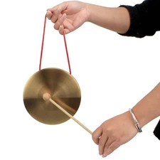 Mini Gong Percussion Instrument for Kids Generic Gong with Mallet