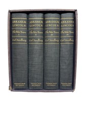 Signed By Author Abraham Lincoln By Carl Sandburg 1939 4 Volume Set See Descr