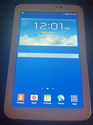 Samsung Galaxy Tab 3, SM-T210R, 8GB, Wi-Fi Only, Android, Tablet, White,   Info