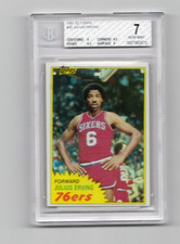 1981-82 Topps Basketball Julius Irving #30 Philadelphia 76ers BGS 7 Near Mint