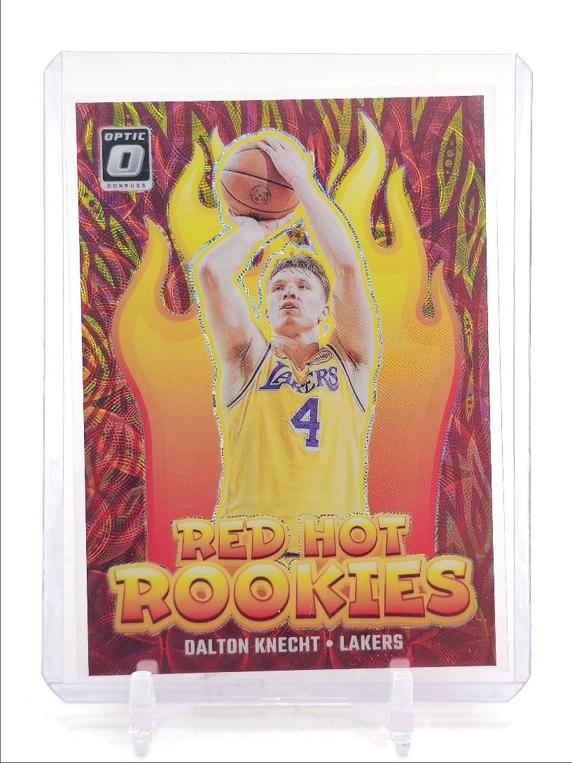 DALTON KNECHT 2024-25 OPTIC RED HOT ROOKIES RED GOLD INTL RC /99 Q5722