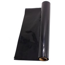 HFS(R) 10FTX25FT 6 MIL Black Plastic Sheeting Roll for Painting, Plastic Mulch