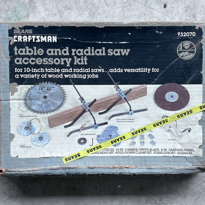 #ad #ad VTG Sears Craftsman Table and Radial Saw Accessories Kit 9 32070 NOS SEALED $39.71