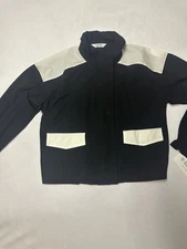 Isabella Active Wear Cropped Bomber Jacket Forza Stretch S Black NWT