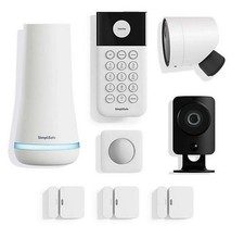 SimpliSafe 8-Piece Smart Home Security System   Outdoor Camera, Sensors, Keypad
