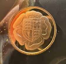 1/8th Sovereign Tudor Rose Gold Brilliant Uncirculated - King Charles 3rd