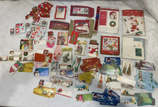 Lot Vtg. MCM Christmas Gift Tags Seals Stickers Unused READ As-is