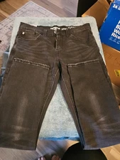 Denizen From Levi's 208 Regular Taper Fit Size 29x30 Black Jeans