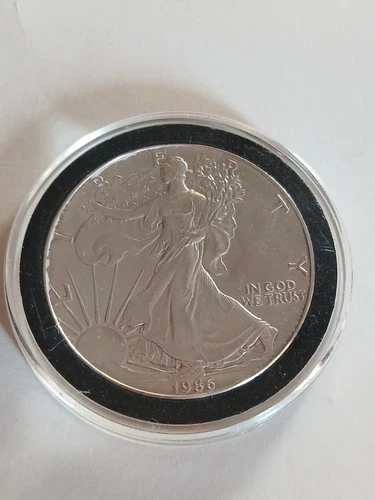 1986 1 oz Silver American Eagle (Uncirculated) .999 Silver -Plastic Capsule