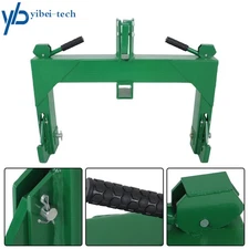 3 Point Quick Hitch For Cat 1 & 2 Tractors W/ 2" Receiver Hitch 3000 LB Steel
