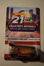 Hot Wheels 21st Collector's Nationals Convention 2021 Chrome Black VW Drag Bus